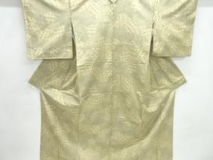 花模様手織り紬着物